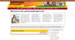 Desktop Screenshot of leecountyshopper.com